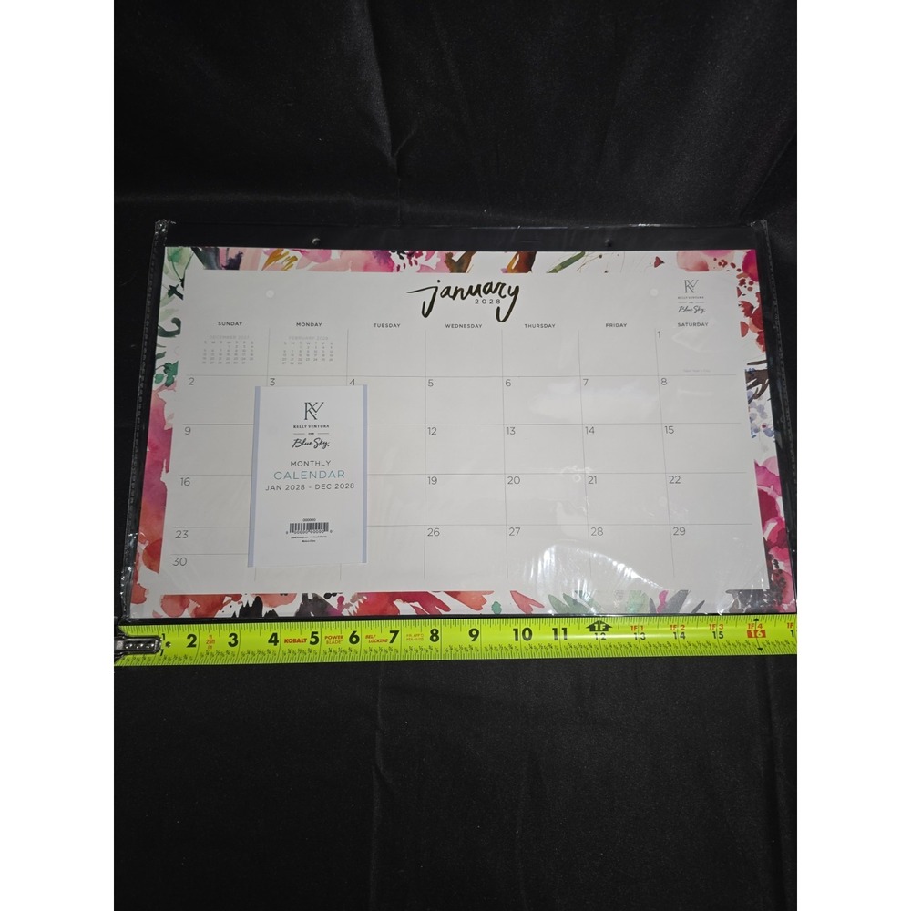 Blue Sky Desk Pad Calendar 17x11 2028